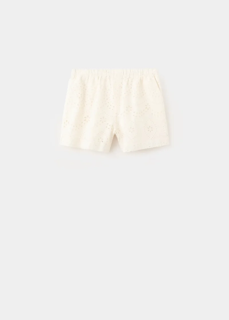 ELEONOR Shorts in Lochstickerei