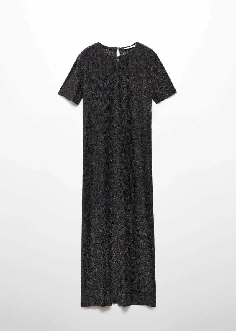 Lurexkleid mit Schlitz