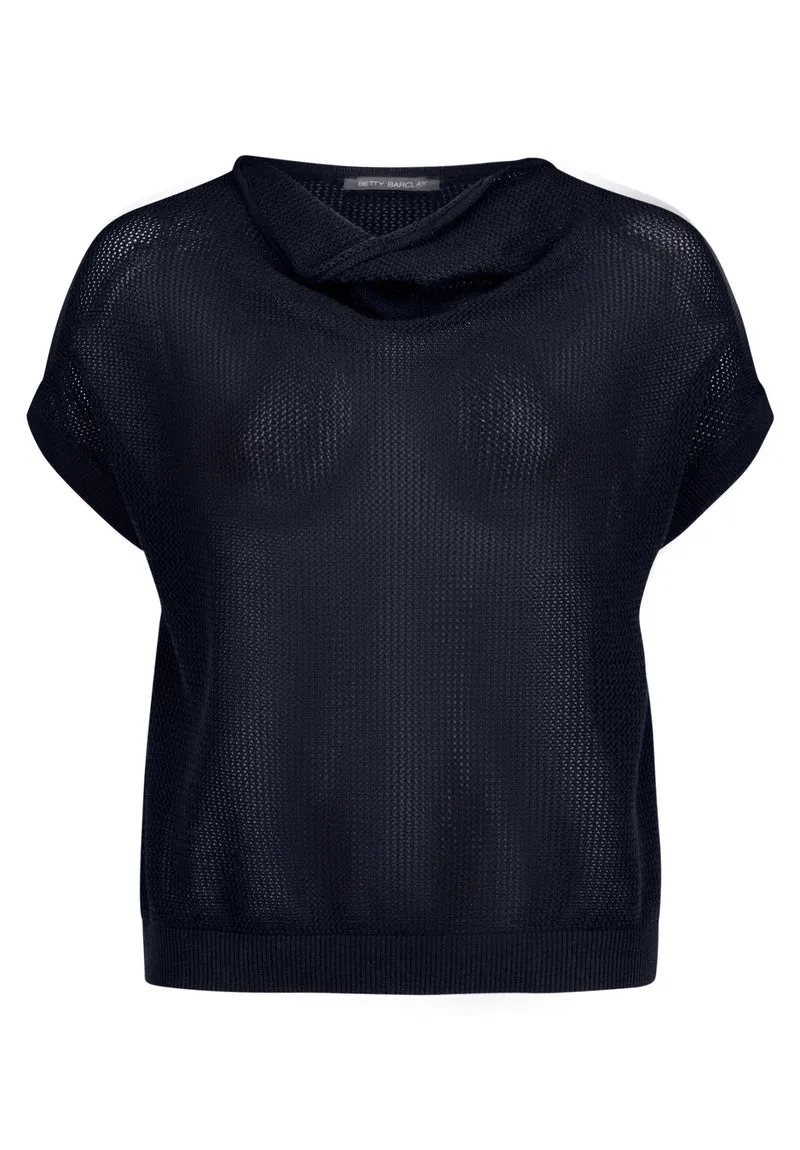 Lochstrick-Pullover