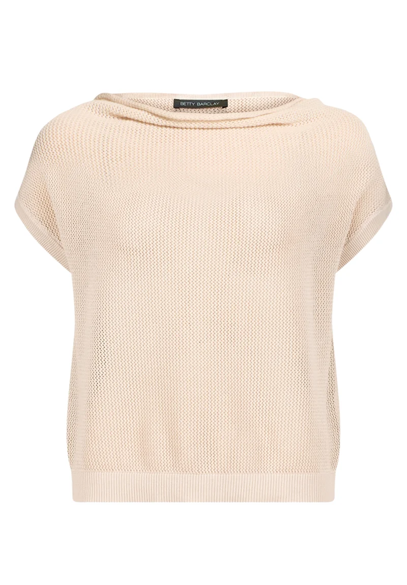 Lochstrick-Pullover