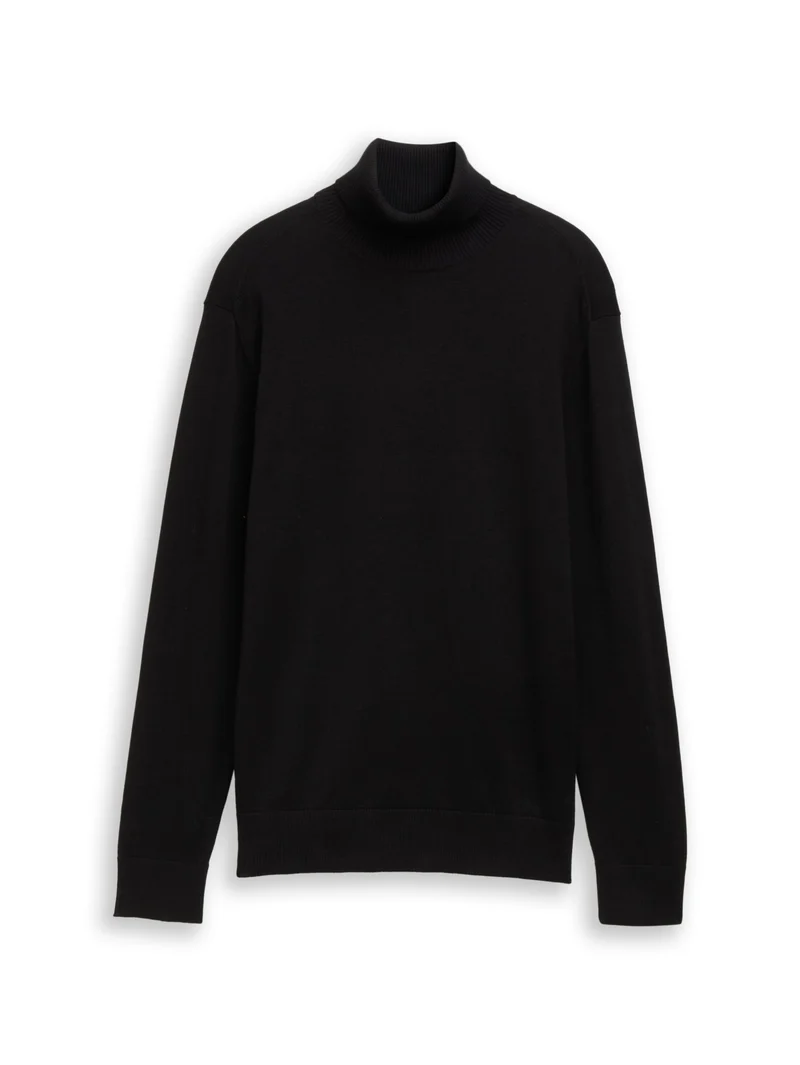 Rollkragenpullover aus Baumwolle