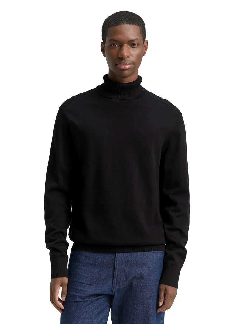 Rollkragenpullover aus Baumwolle