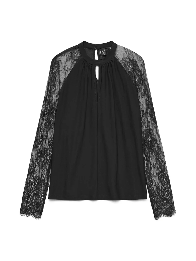 VMMILLA Bluse mit Spitzen-Details