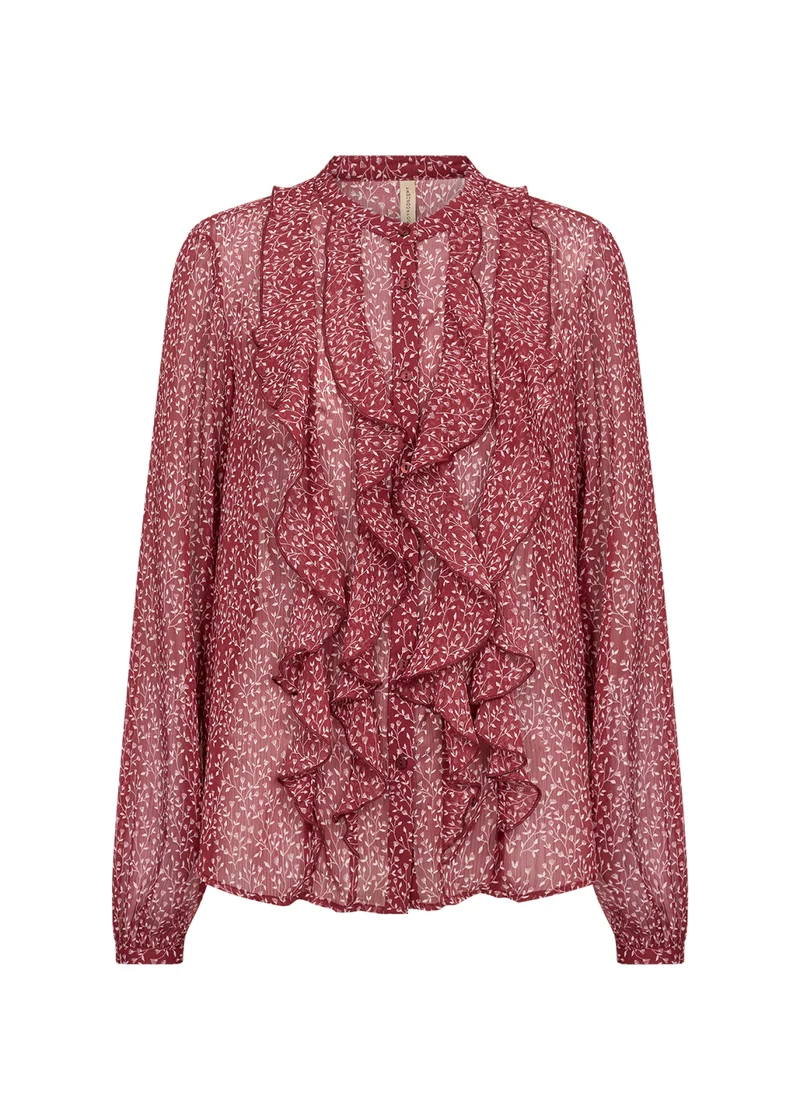 SC-BEBBIE Bluse mit Rüschen und Blumenmuster