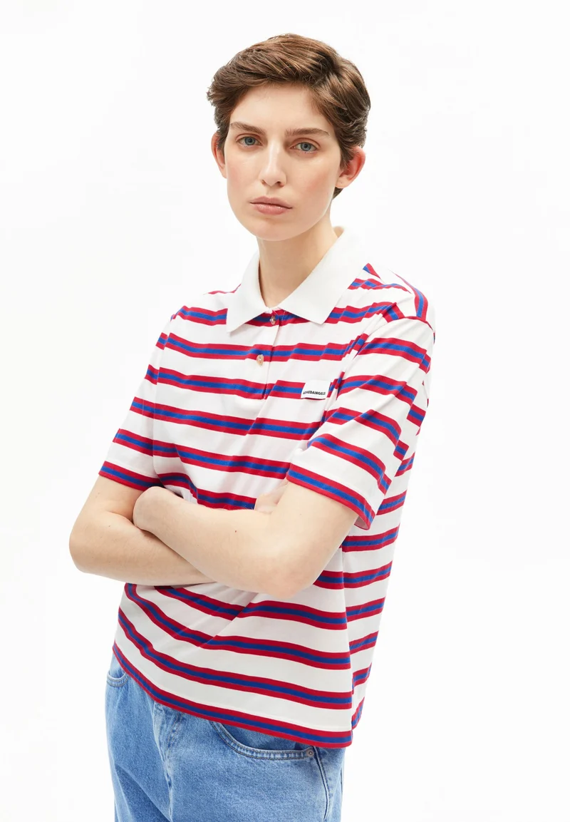 Poloshirt mit Streifen