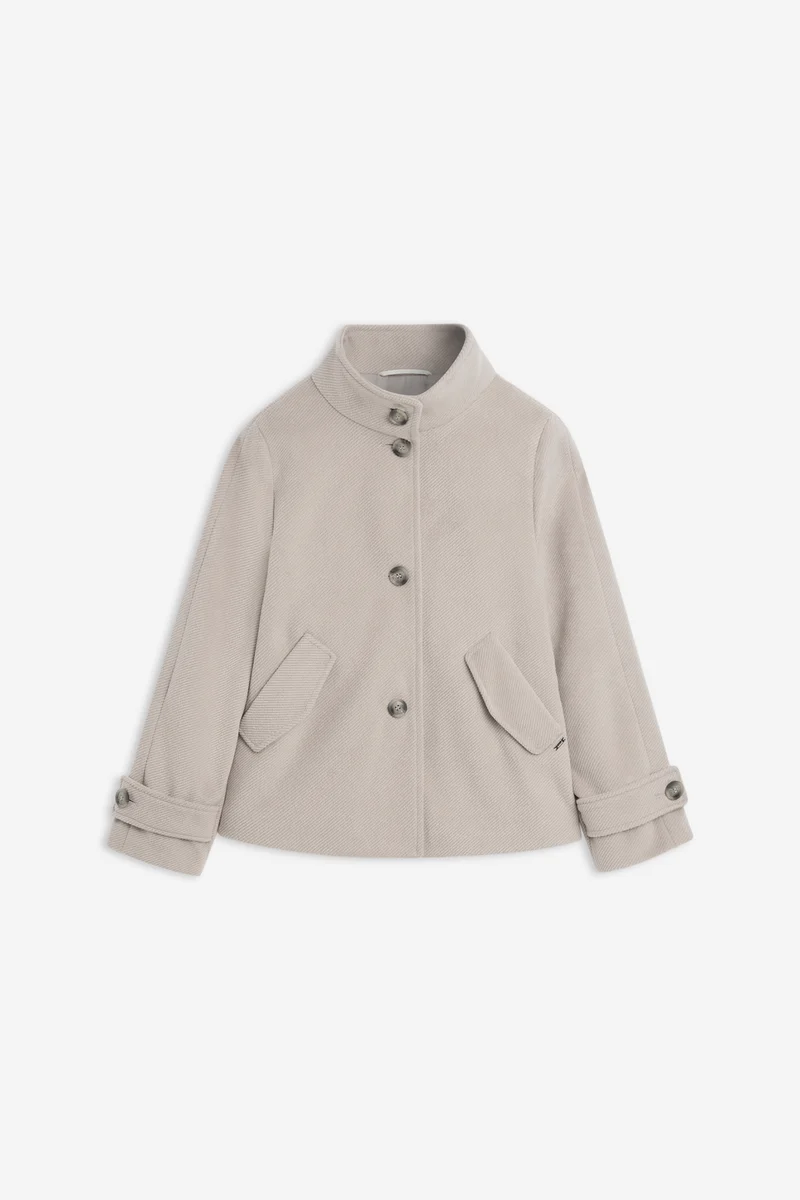 Jacke in Woll-Optik