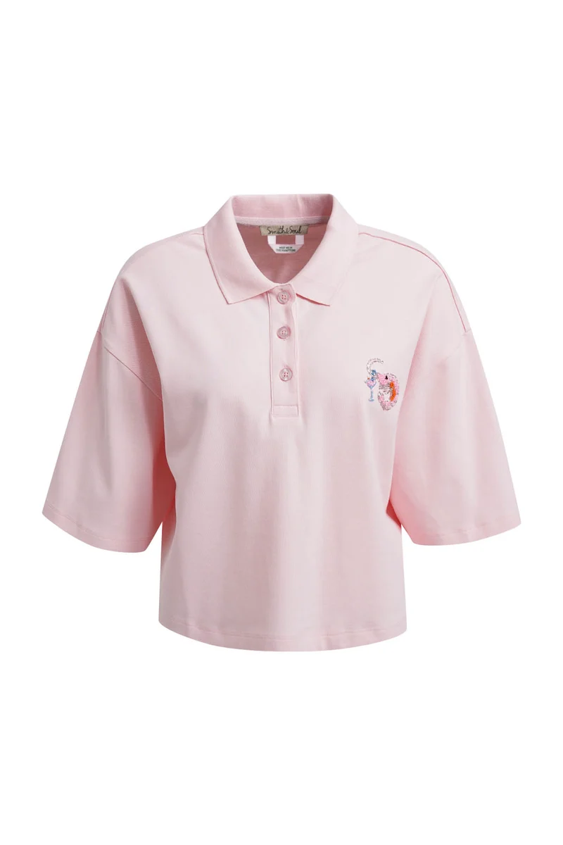 T-Shirt "Boxy cropped Polo"