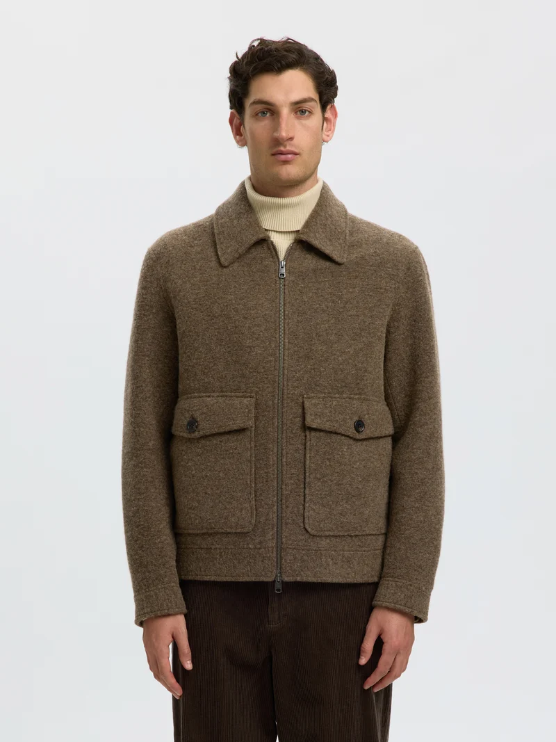 SLHJAKOB Wollmix-Jacke