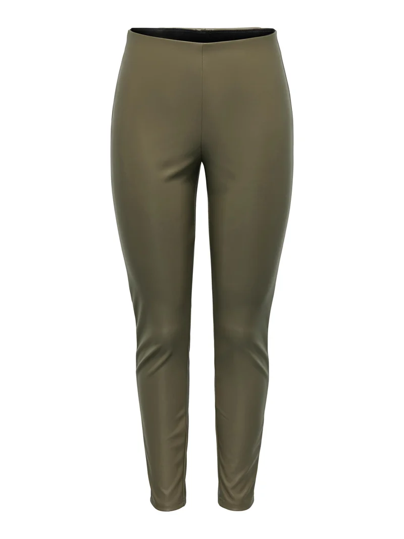 Leggings in Lederoptik