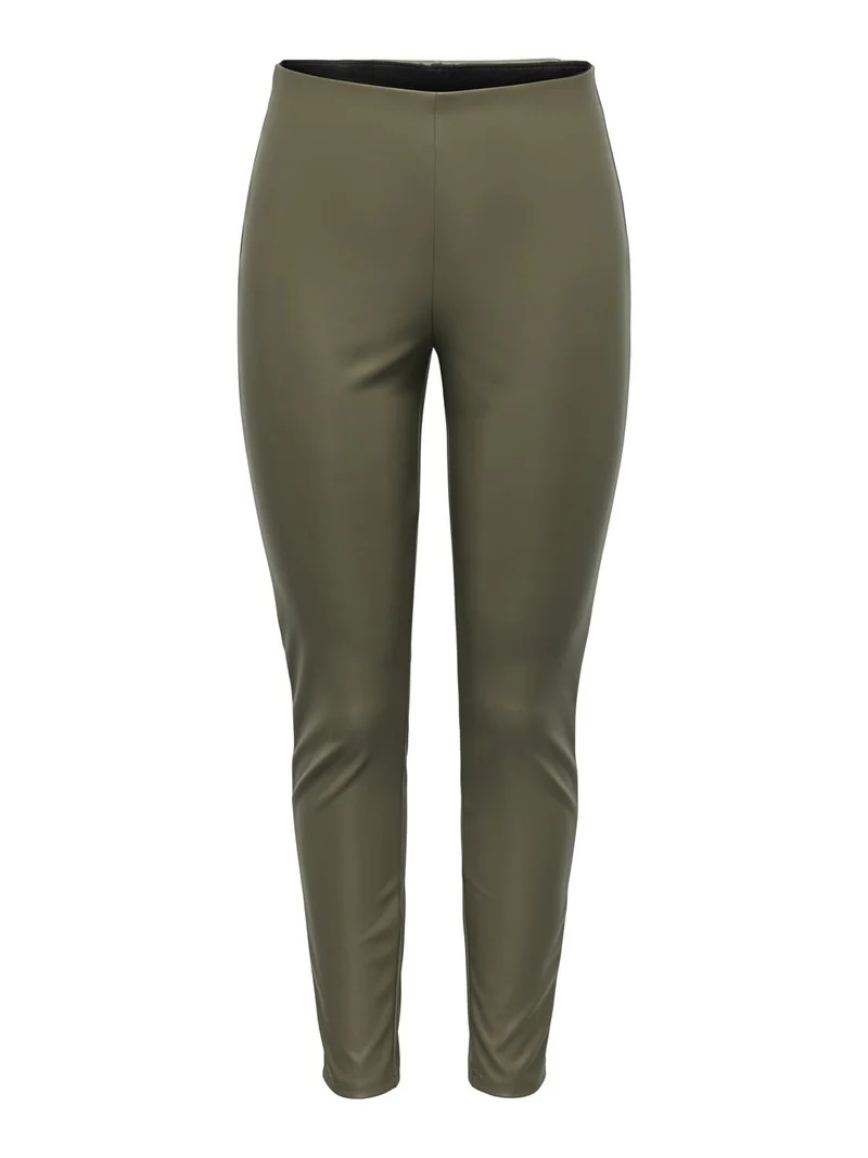 Leggings in Lederoptik