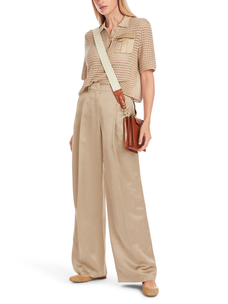 Weite Bundfaltenhose