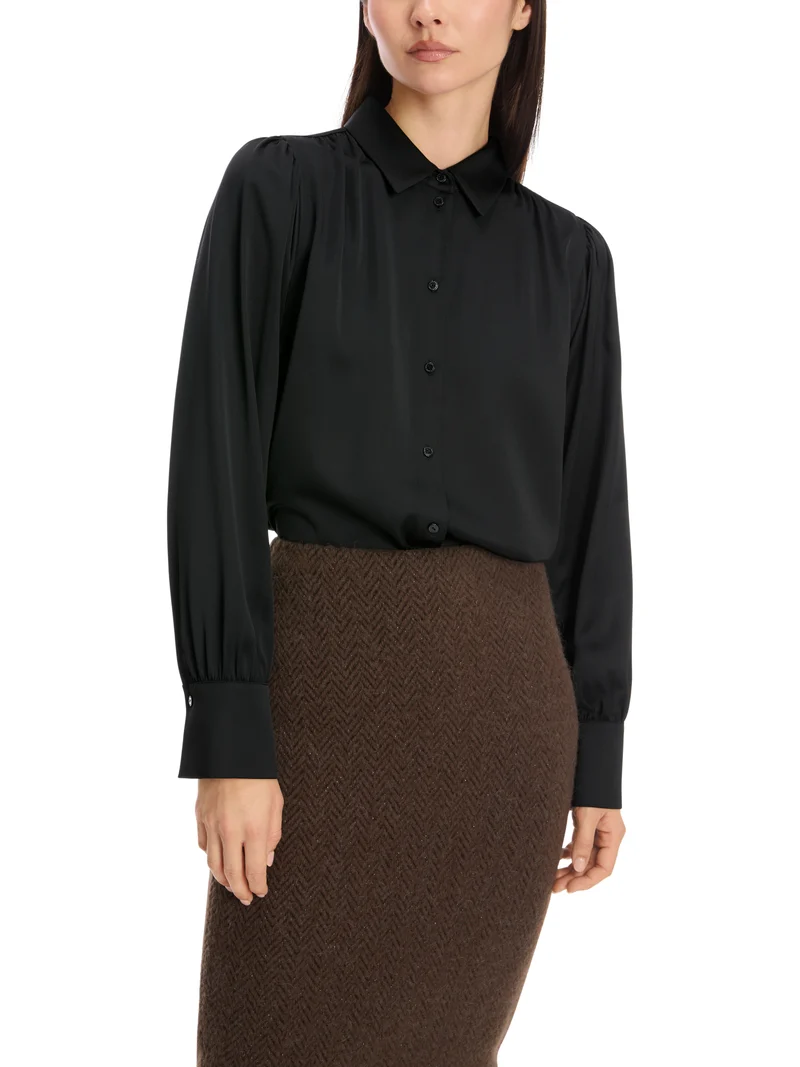 Hemdbluse mit Kimono-Ärmel
