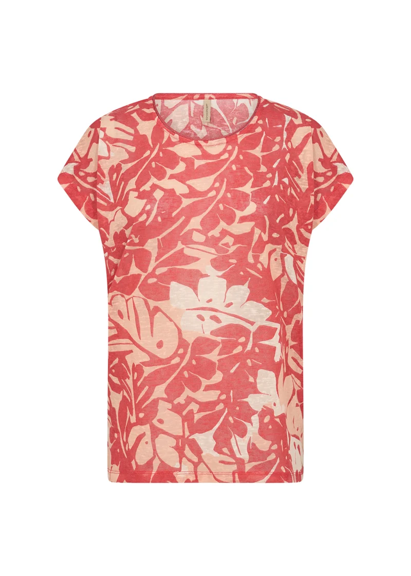 SC-ARETHA 46 T-Shirt mit Blattdruck