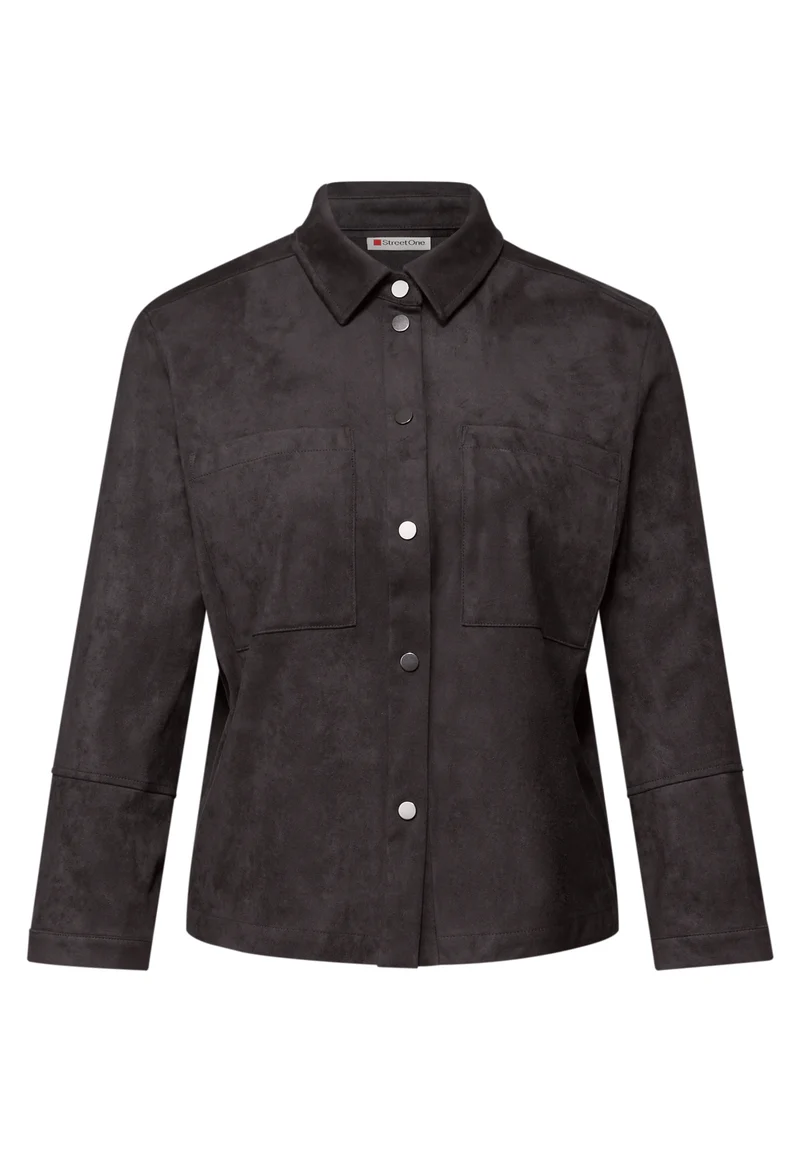 Velourshemdbluse