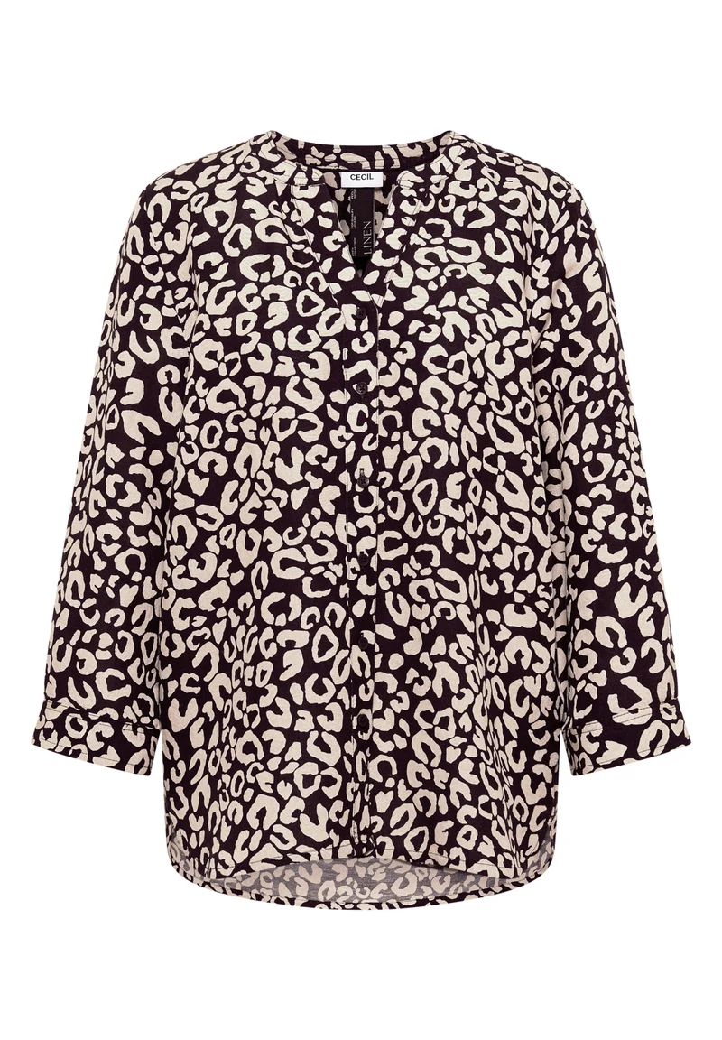 Bluse mit Leo-Muster