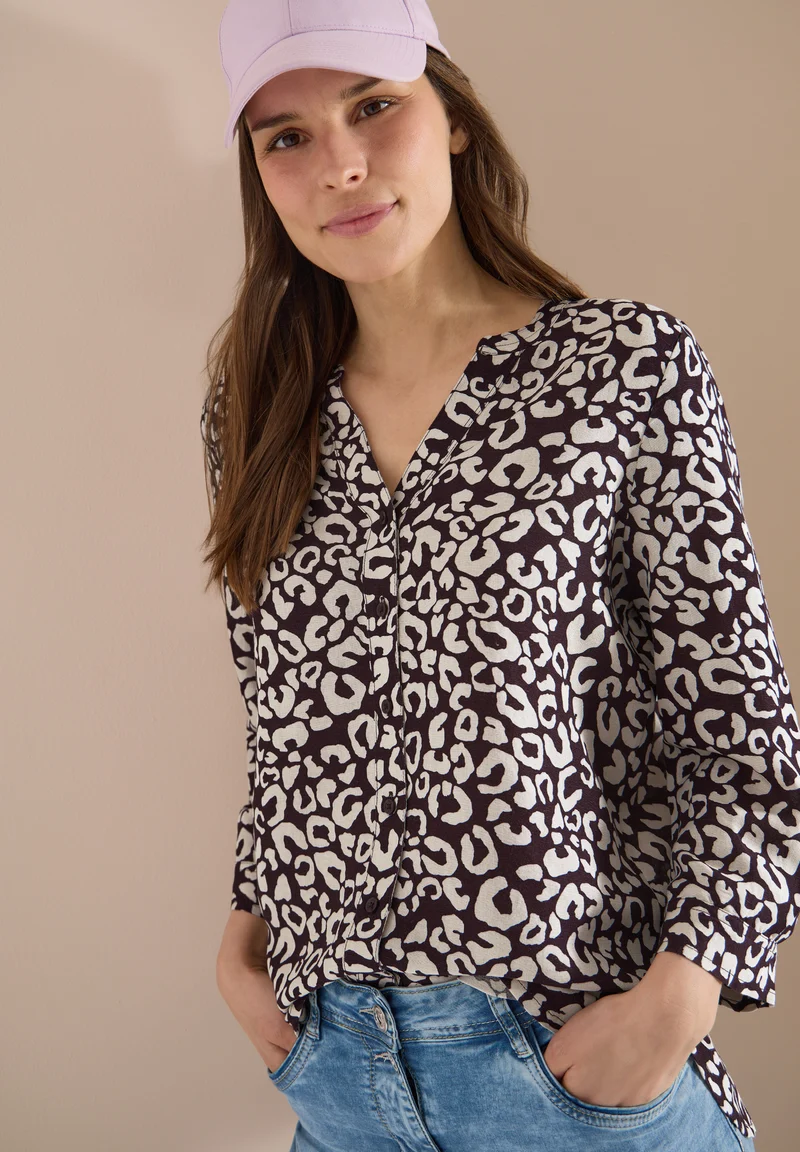 Bluse mit Leo-Muster