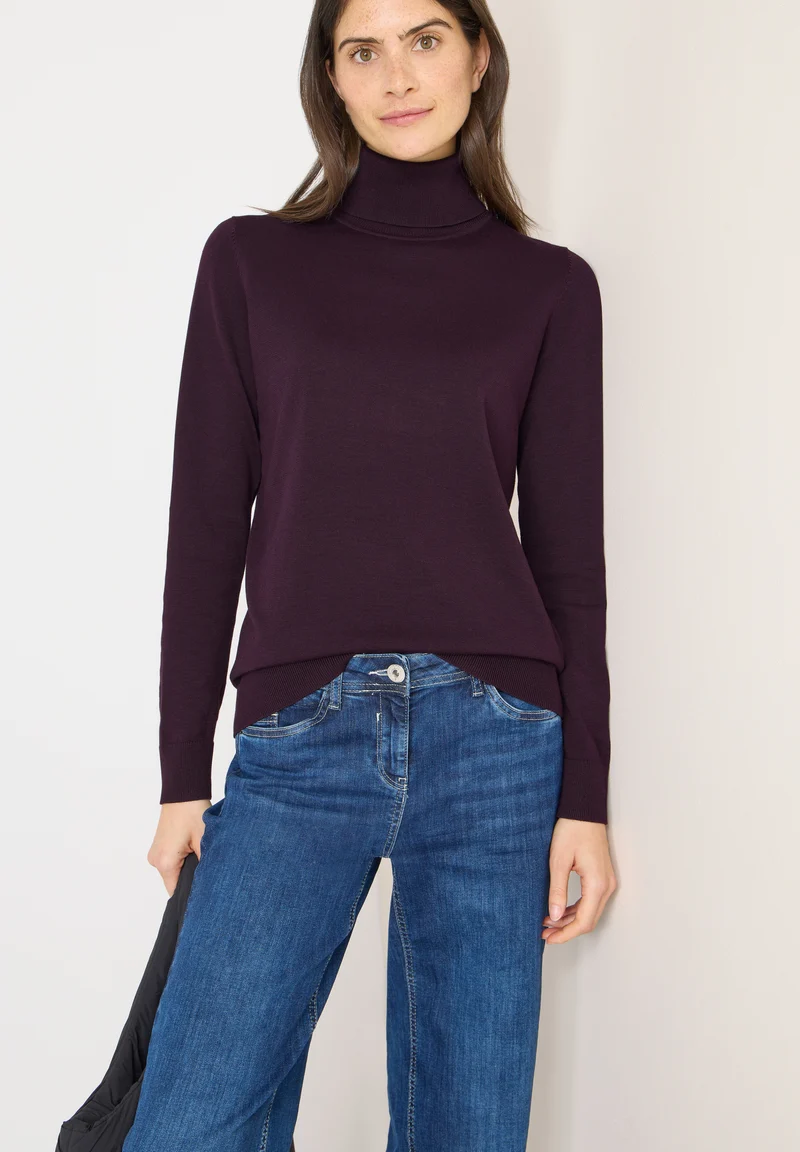Basic Rollkragenpullover