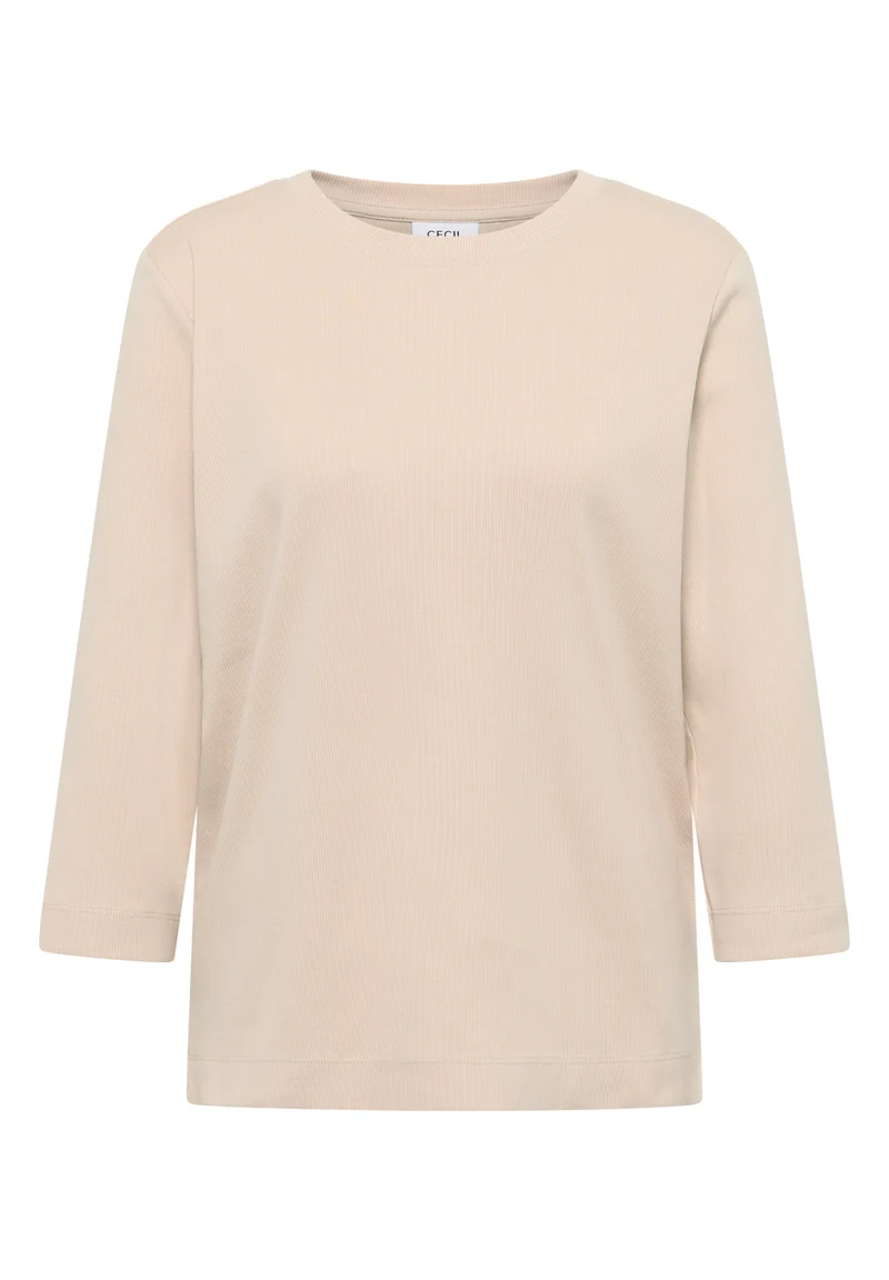 Shirt mit Rippstruktur