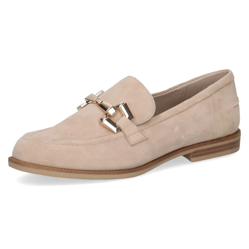 Leder Slipper mit Schmuckdetail