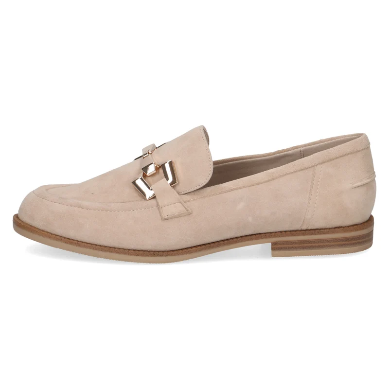 Leder Slipper mit Schmuckdetail