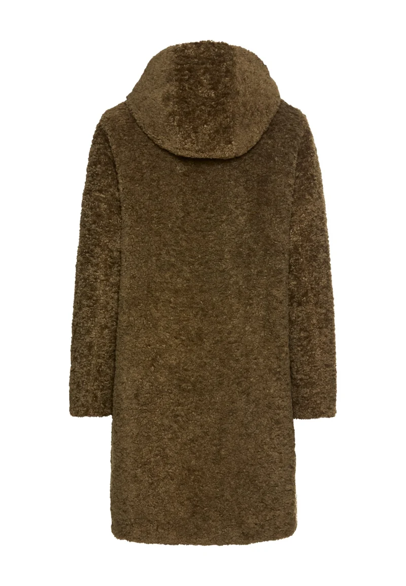 Teddy Mantel mit Kapuze