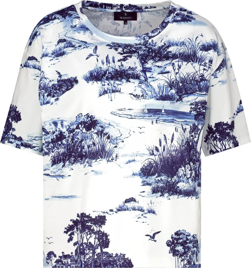 T-Shirt mit Landschaftsdruck
