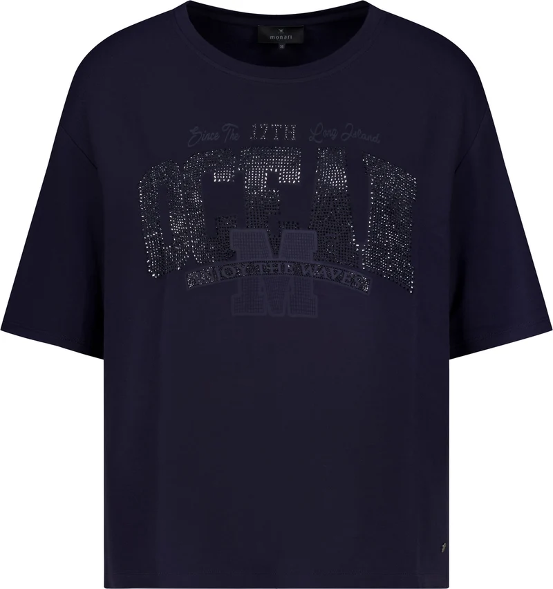 T-Shirt mit Schmuckdetails