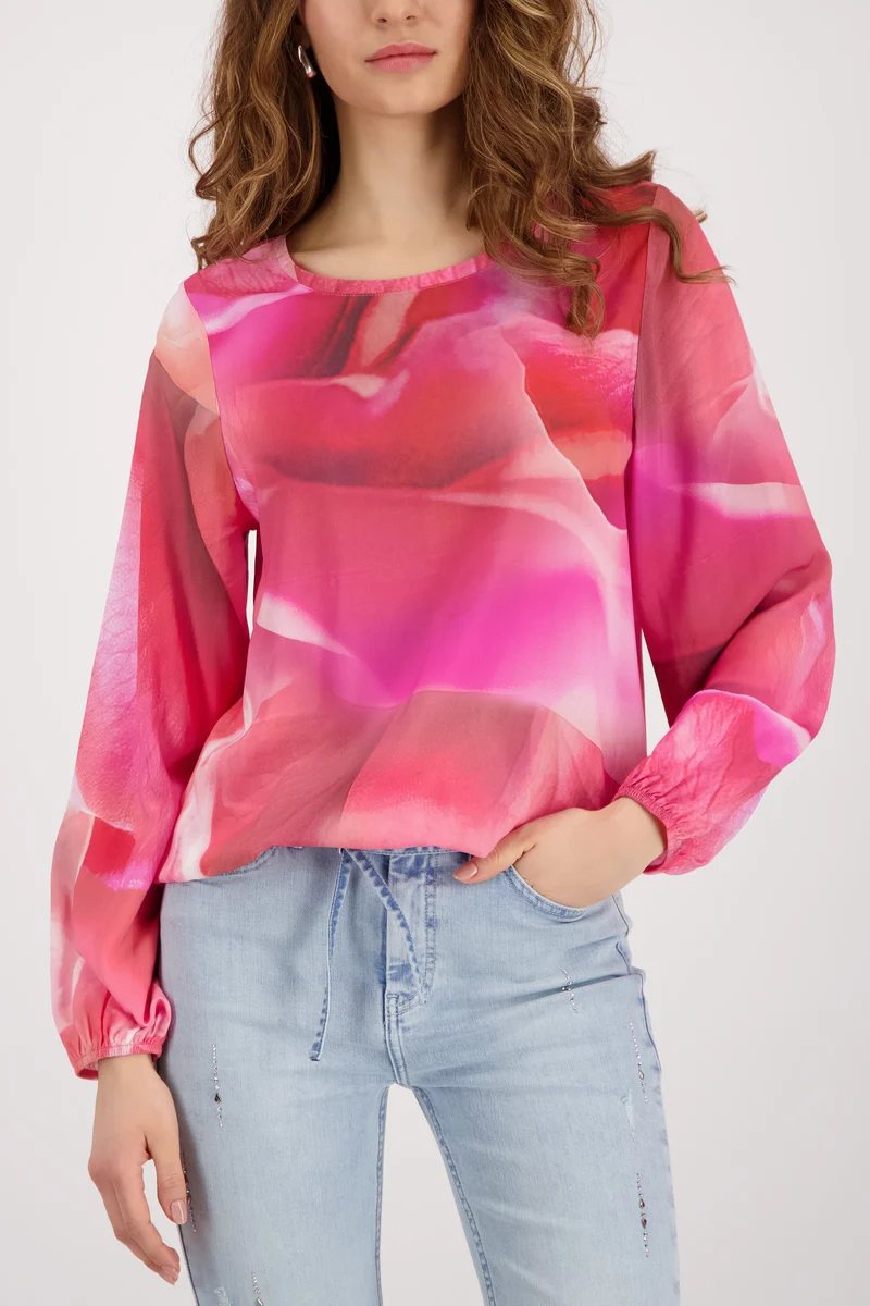 Bluse mit Allover-Muster