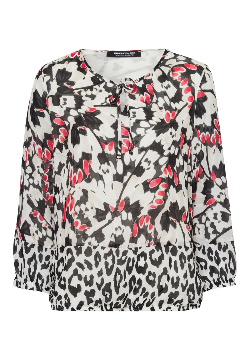 Bluse mit Rundhalsausschnitt
