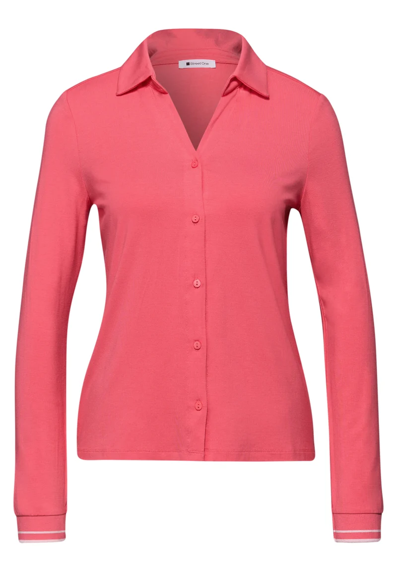 Shirt im Blusen-Look