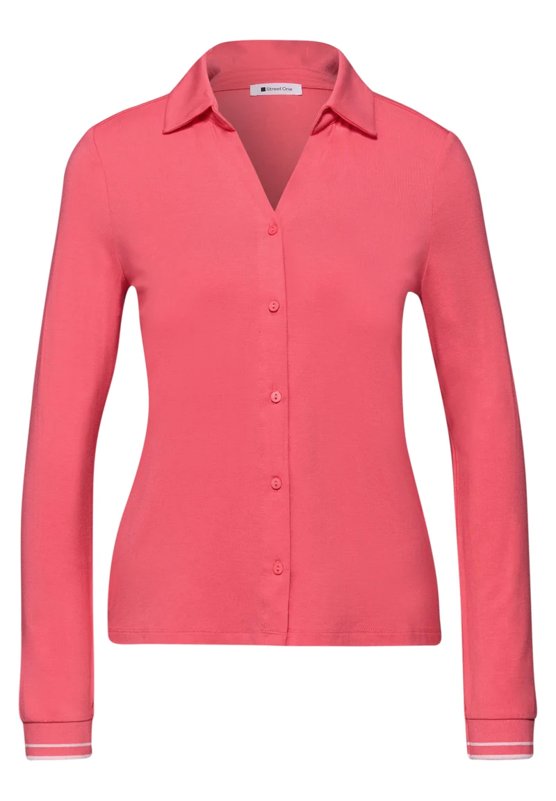 Shirt im Blusen-Look