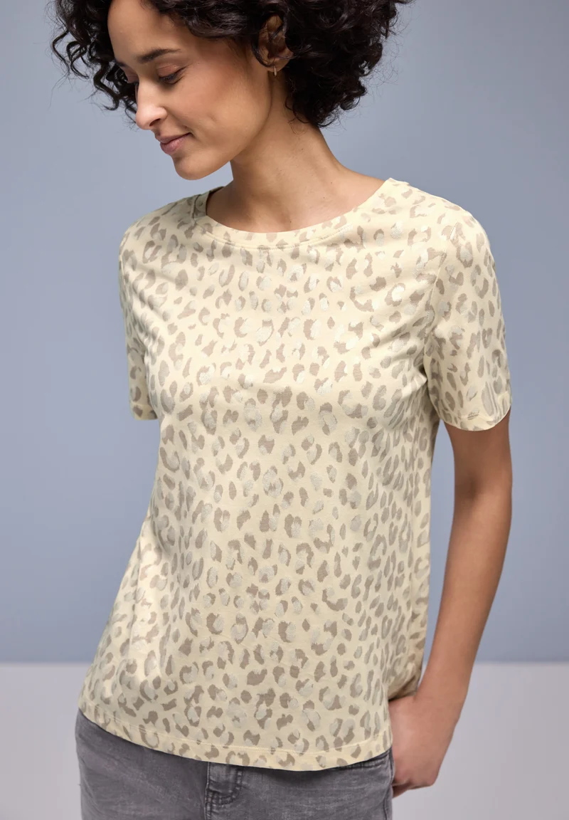 Leo-Shirt mit Foliendetails