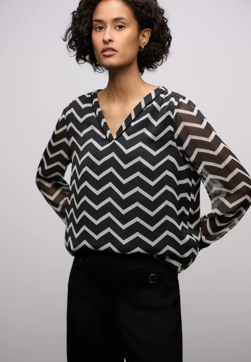 Chiffon Tunika mit Tape