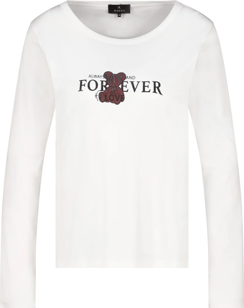 Langarmshirt mit Teddyprint
