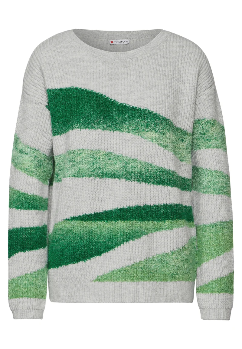 Pullover mit Intarsienmuster