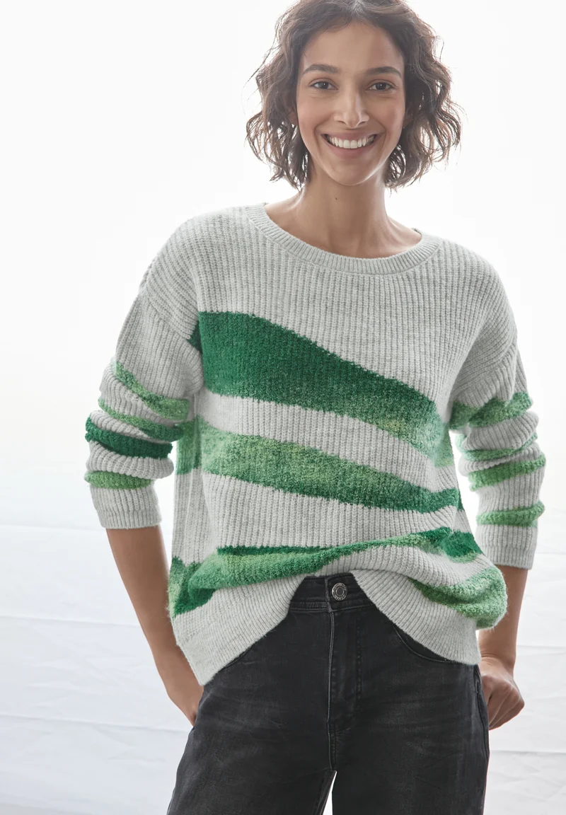 Pullover mit Intarsienmuster