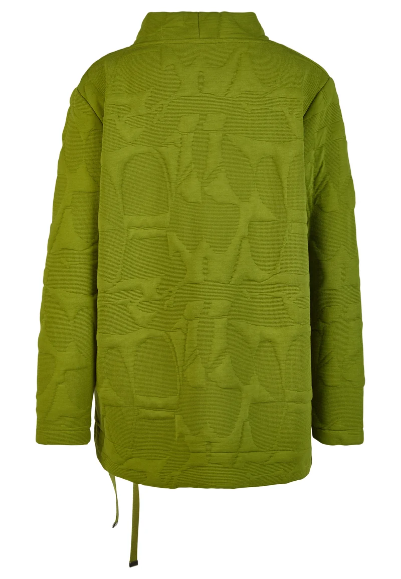 Sweatshirt mit Grafik-Jacquard und Stehkragen