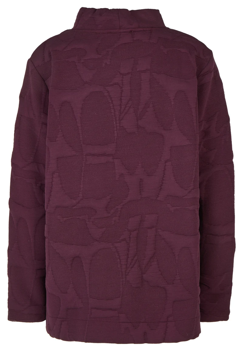 Sweatshirt mit Grafik-Jacquard und Stehkragen