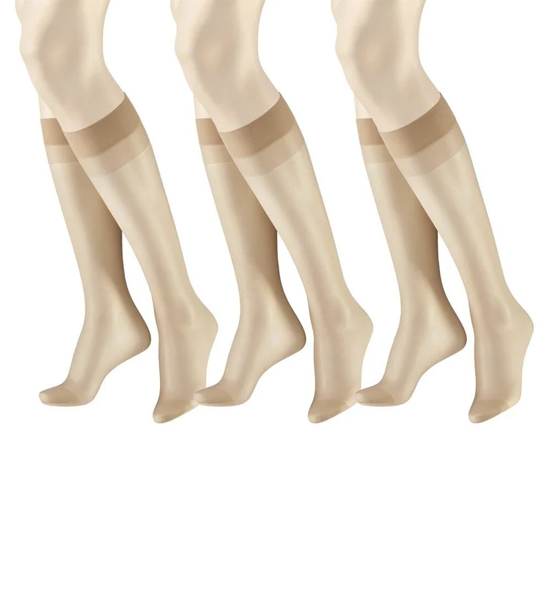 3er Pack Kniestrümpfe