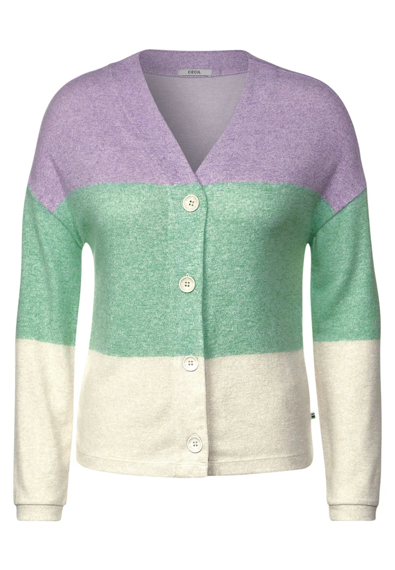 Blockstreifen Strickjacke