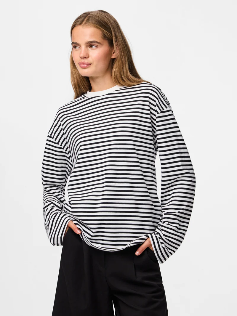 PCSADIE Langarmshirt mit Streifen