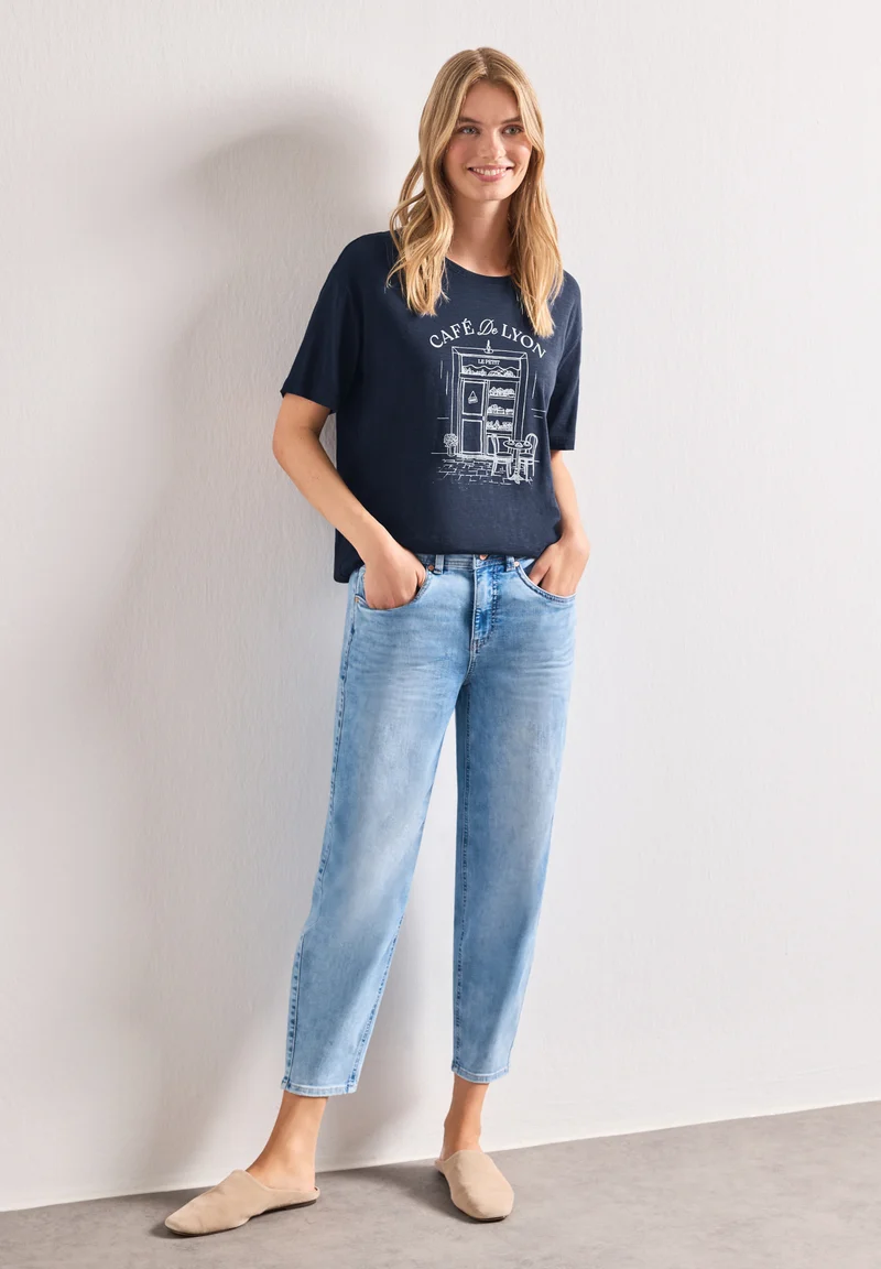 Jerseyshirt mit Frontprint