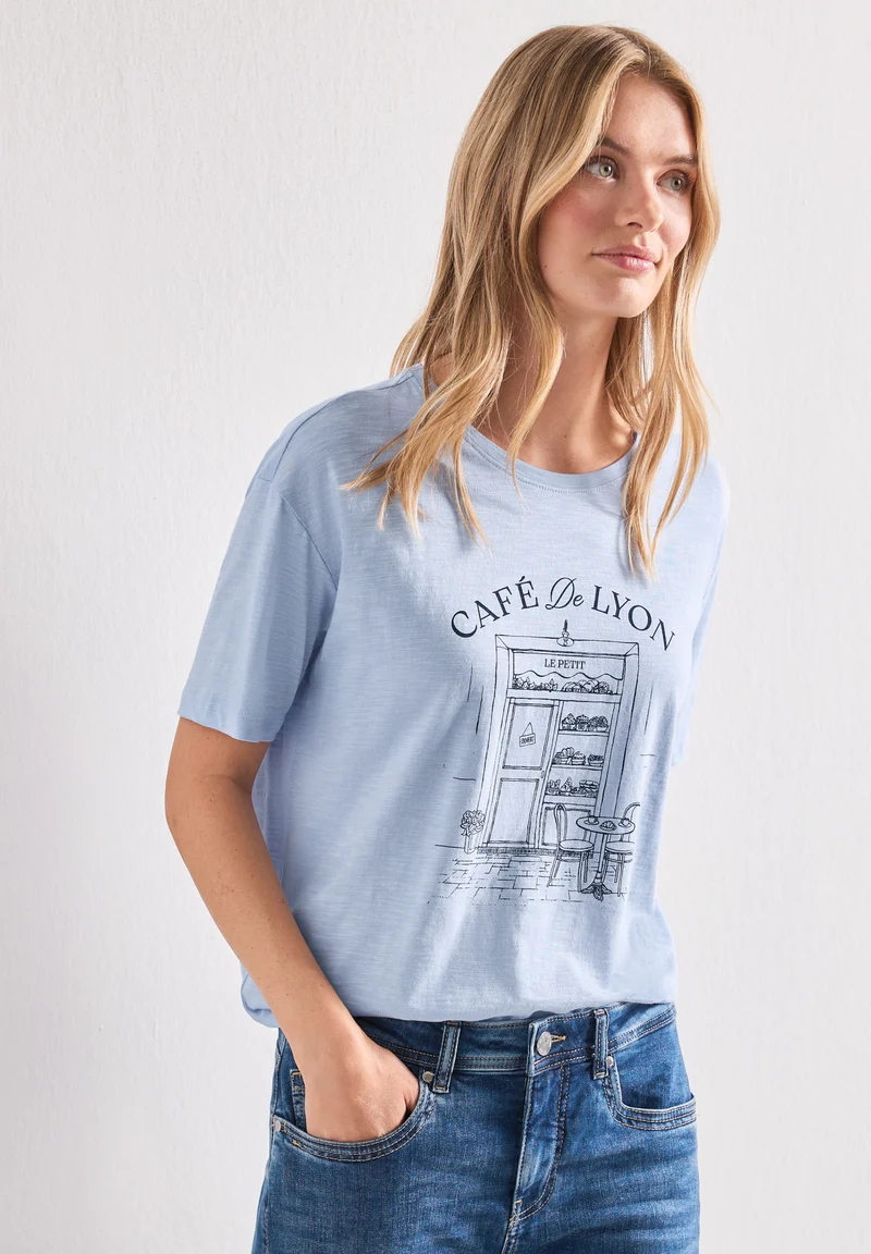 Jerseyshirt mit Frontprint
