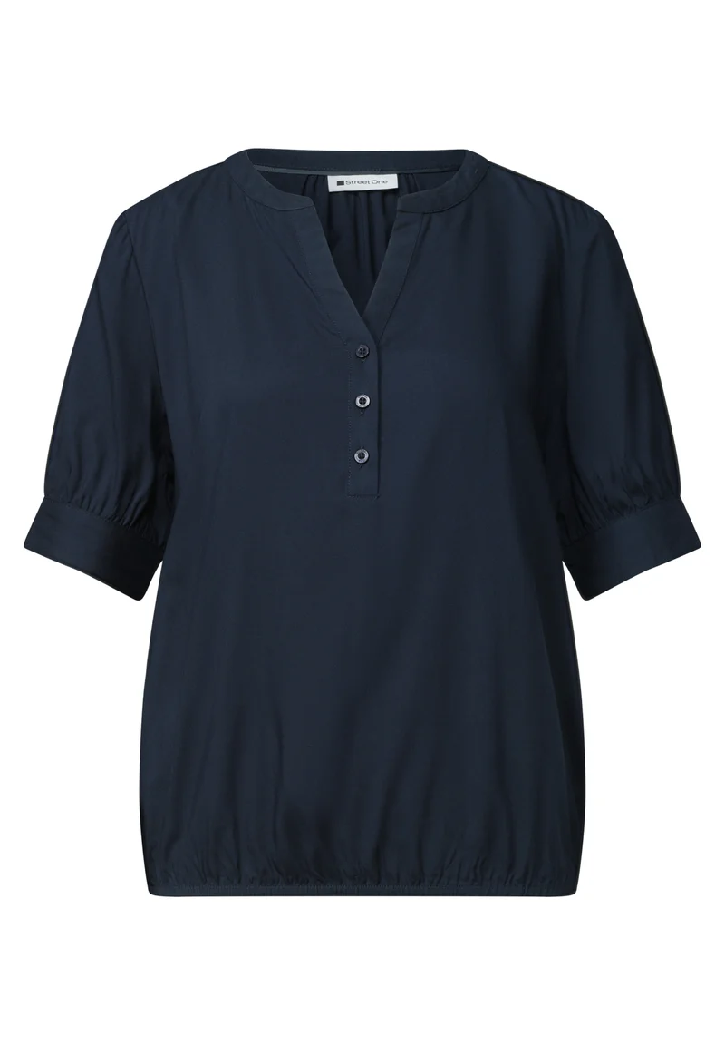 Sommerbluse mit Split Neck