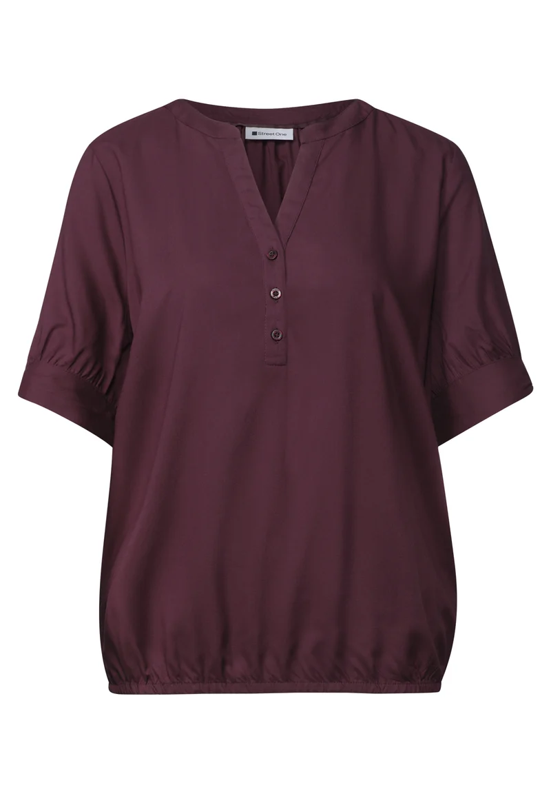 Sommerbluse mit Split Neck