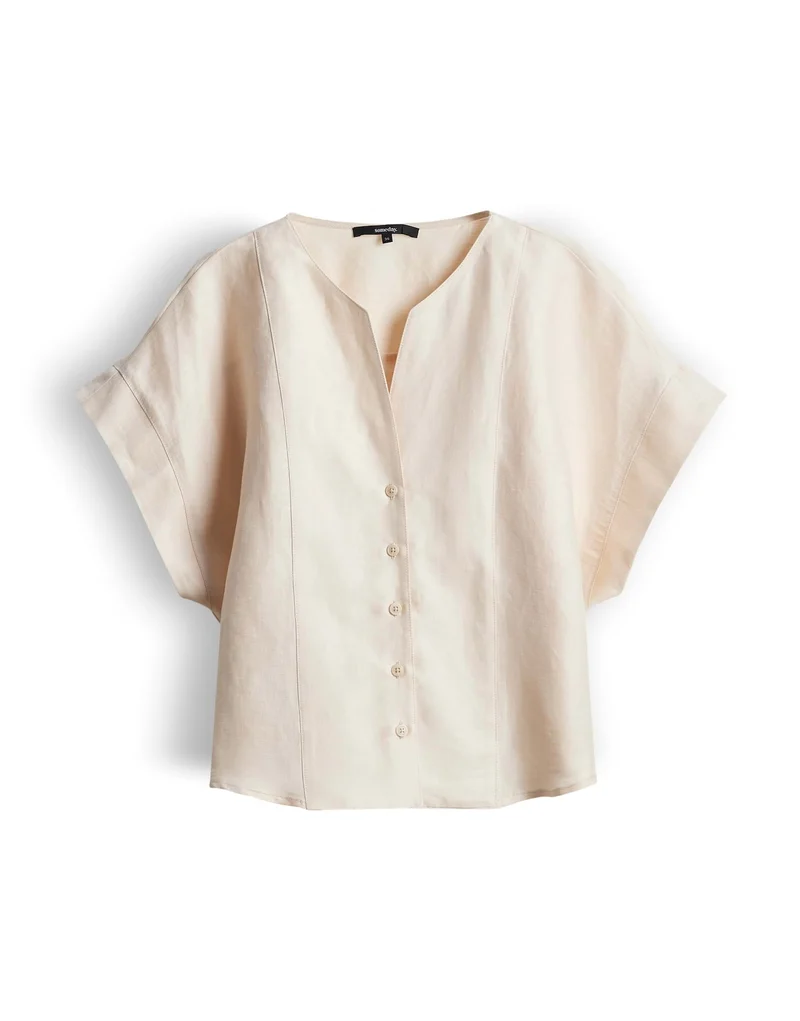 Kragenlose Bluse "Zanovia"