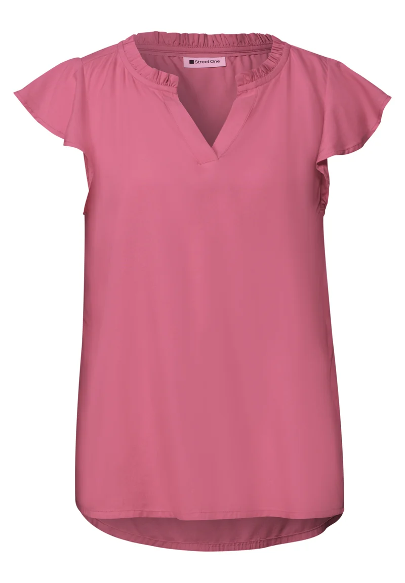 Blusenshirt mit Volant-Ärmeln