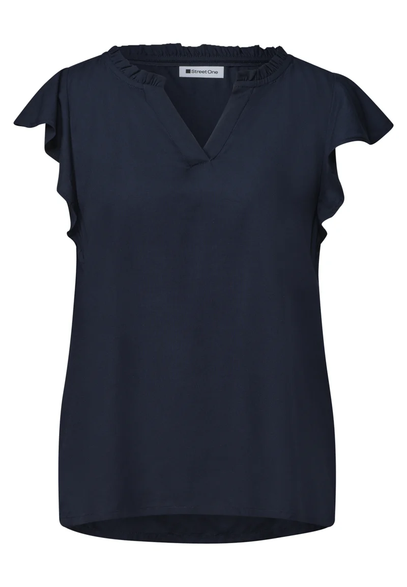 Blusenshirt mit Volant-Ärmeln