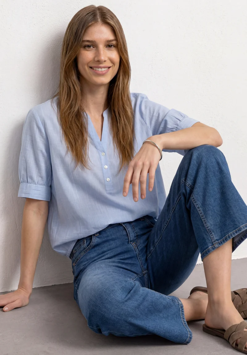 Chambray Bluse
