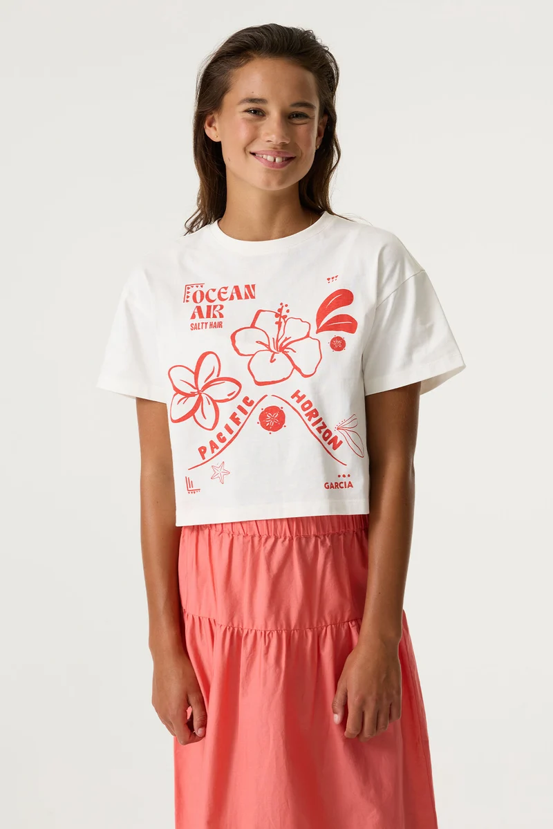 T-Shirt mit Brust- und Rückenprint